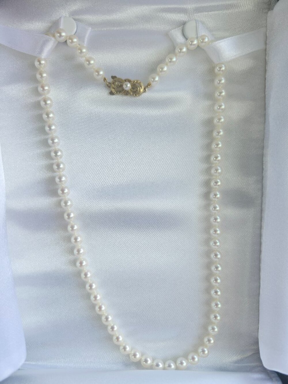 Mikimoto strand necklace